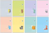 Opakowanie Zeszyt A5/16= kolorowa linia Black&Blue kids pastel