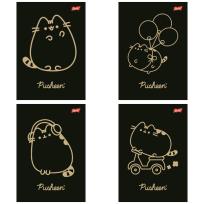 Opakowanie Zeszyt A5 60 k. kratka Pusheen Gold mix wzorów paczka 10 szt.