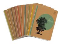 Opakowanie Zeszyt A5 64K linia By Nature - Forrest inspired by Japan pakiet 10 sztuk mix