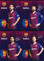 Opakowanie Zeszyt A5 w kratkę 16 kartek FC Barcelona 7 20 sztuk mix