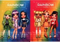 Opakowanie Zeszyt A5 w kratkę 16 kartek Rainbow High 20 sztuk mix