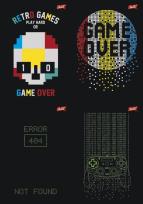 Opakowanie Zeszyt  A5 w kratkę 60 kartek GAMER 10 sztuk mix