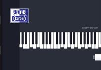 Opakowanie ZESZYT DO NUT OXFORD A5 16K 90G PIĘCIOLINIA pięciolinia PAKIET 10 SZTUK