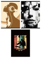 Opakowanie Zeszyt GIMBOO A4 w kratkę 60 kartek mix