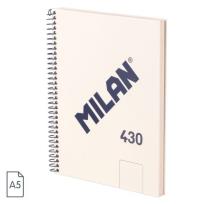 Opakowanie Zeszyt na spirali A5/80K gładki 1918 beżowy MILAN