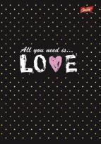 Opakowanie Zeszyt okł.lamin A4 60k krata GOLDEN LOVE