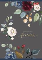 Opakowanie Zeszyt okładka lamin A5 60k. linia ROMANTIC