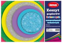 Opakowanie Zeszyt papierów kolor. samoprzylep. brokat A4/8K