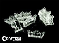 Opakowanie Żetony akryl przezroczyste korona 10szt.