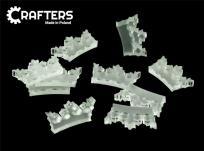 Opakowanie Żetony akryl satynowe korona 10szt.