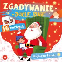 Okładka książki Zgadywanie-doklejanie. Magiczne święta