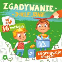 Okładka książki Zgadywanie-doklejanie. Segregacja śmieci