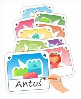 Opakowanie Znaczki do szatni - Zabawki 25szt + klej