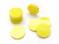 Opakowanie Znaczniki akryl żółte koło 22x3 10szt