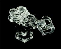 Opakowanie Znaczniki przezroczyste akrylowe - serce