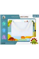 Opakowanie Znikopis magnetyczny z akcesoriami 3w1 Dino