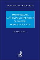 Okładka książki Zobowiązania naturalne (niezupełne)...