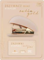 Opakowanie Zszywacz mini+zszywki Satin Gold