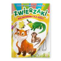 Okładka książki Zwierzaki. Kolorowanka dla dzieci