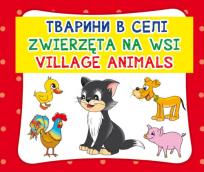 Okładka książki Zwierzęta na wsi. Тварини в селі. Village animals