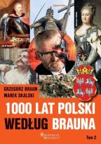 Okładka książki 1000 lat Polski według Brauna T.2