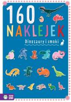 Okładka książki 160 naklejek. Dinozaury i smoki