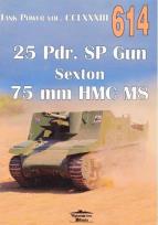 Okładka książki 25 Pdr. SP Dun Sexton 75mm HMC M8 nr 614