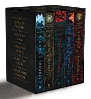 Okładka książki A Game of Thrones 5-Book Boxed Set (Song of Ice and Fire Series). A Game of Thrones / A Clash of Kings / A Storm of Swords / A Feast for Crows / and A Dance with Dragons