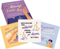 Okładka książki Afirmacje Louise Hay. Karty wspierające spokój...