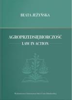 Okładka książki Agroprzedsiębiorczość. Law in Action