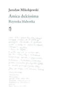 Okładka książki Amica dulcissima. Rzymska błahostka