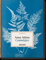 Okładka książki Anna Atkins. Cyanotypes