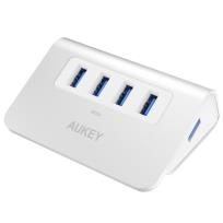 Okładka książki AUKEY CB-H5 HUB USB-C SLIM ALUMINIUM 4XUSB 3.0