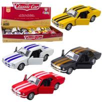 Opakowanie Autko Klasyczne Z Napędem Pull-Back Metalowe MIX