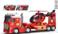 Opakowanie Auto laweta + helikopter Straż pożarna 55x12x20cm