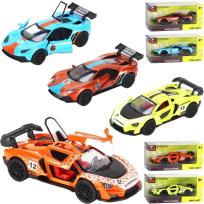 Opakowanie Auto sportowe metalowe napęd pull back MIX