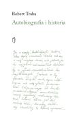 Okładka książki Autobiografia i historia