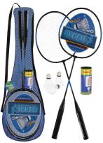 Opakowanie Badminton metalowy plus lotki w pokrowcu