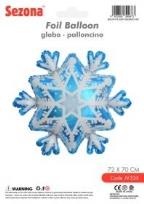 Opakowanie Balon Boże Narodzenie Śnieżynka 70x72cm