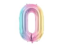 Opakowanie Balon foliowy 0 pastelowy tęczowy 86cm