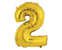 Opakowanie Balon foliowy 2 złoty 35cm