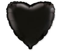 Opakowanie Balon foliowy 46cm Serce czarne