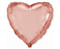 Opakowanie Balon foliowy 46cm Serce różowo-złote