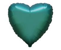 Opakowanie Balon foliowy 46cm Serce satynowe zielone