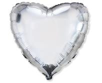 Opakowanie Balon foliowy 46cm Serce srebrne