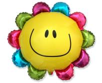 Opakowanie Balon foliowy 61cm Kwiatek tęczowy