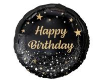 Opakowanie Balon foliowy B&C Happy Birthday czarny 45cm