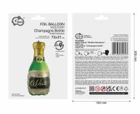 Opakowanie Balon foliowy Butelka Szampana 73x31cm