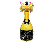 Opakowanie Balon foliowy Butelka wina Let's party 34x97cm