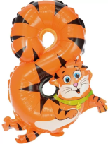 Opakowanie Balon foliowy cyferka 8 zwierzątko